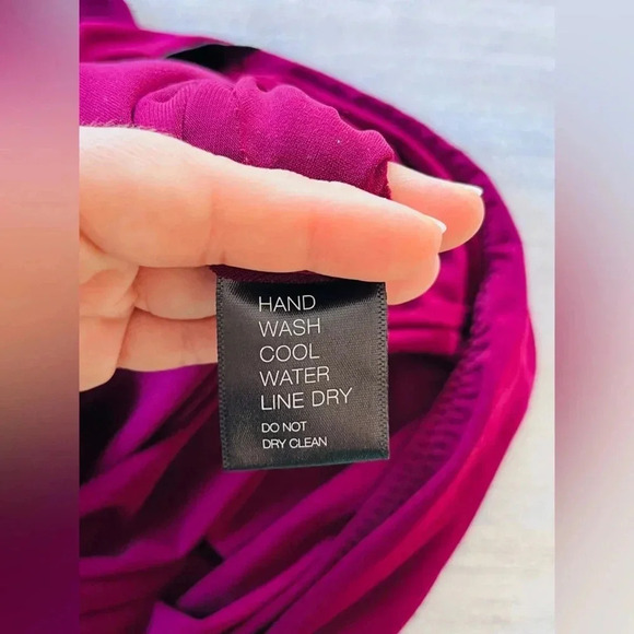 Free People Norma Kamali Diana Mini Dress in Plum Size Small NWOT $195 - Picture 7 of 11